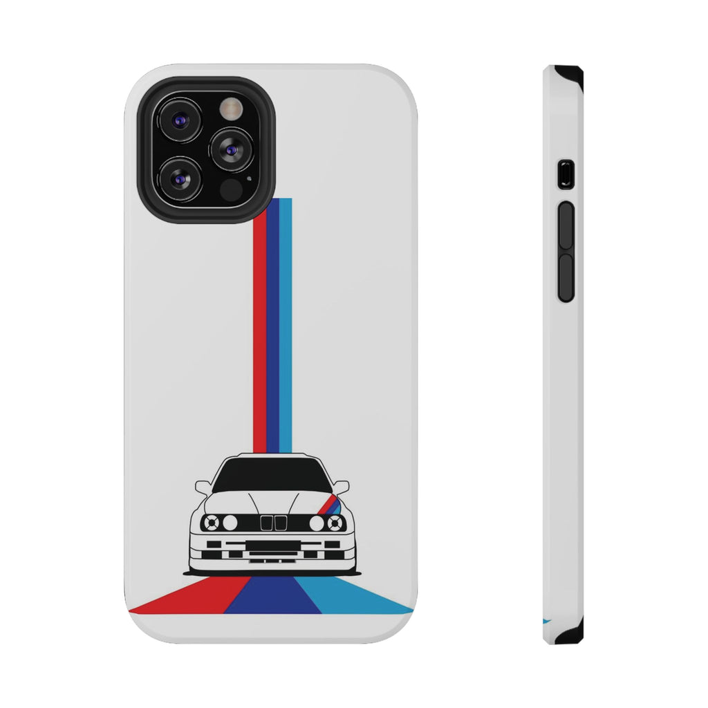Phone Case — Retro Racing BMW Stripe Design (Impact-Resistant)