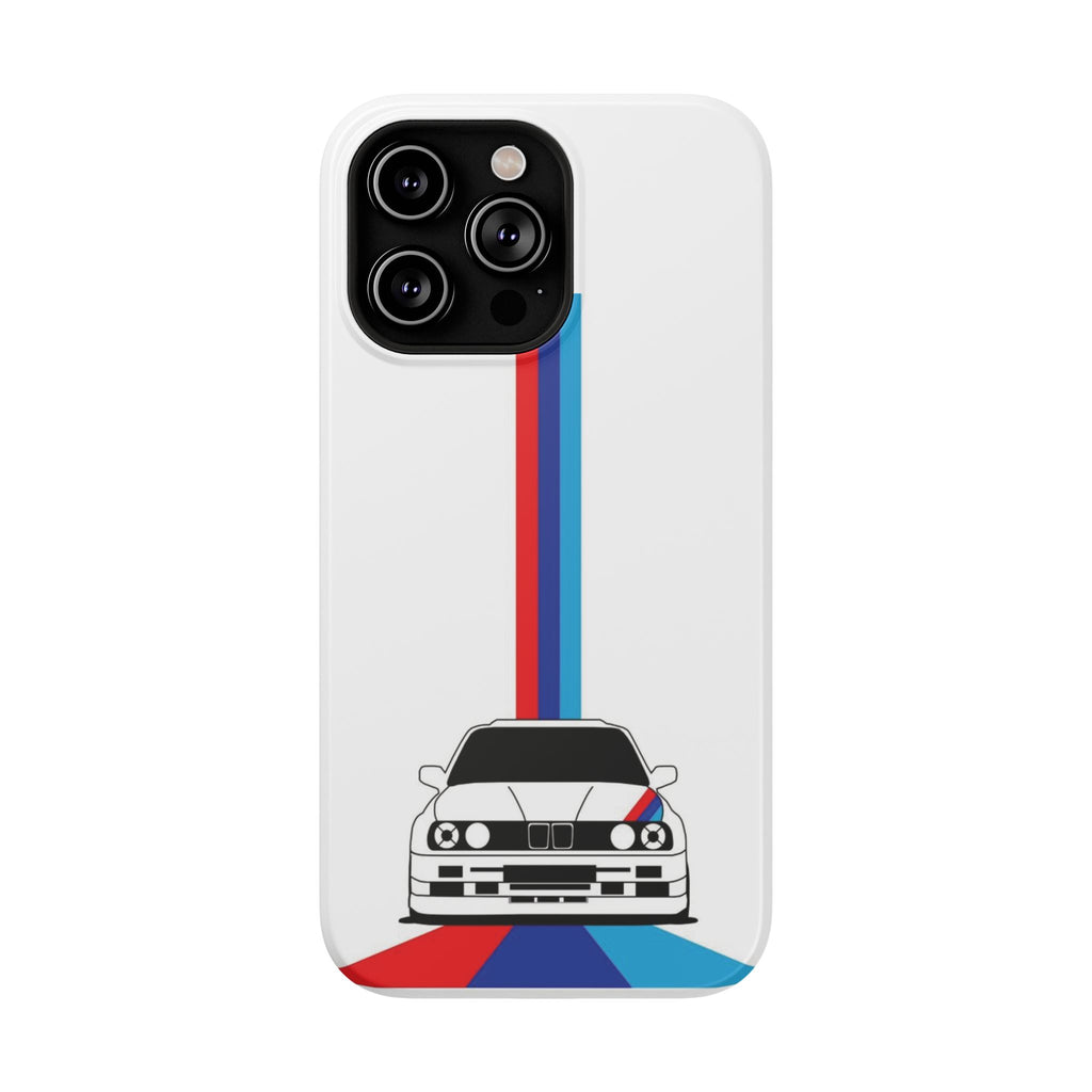 Phone Case — Retro Racing BMW Stripe Design (Impact-Resistant)