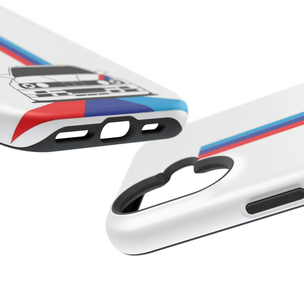 Phone Case — Retro Racing BMW Stripe Design (Impact-Resistant)
