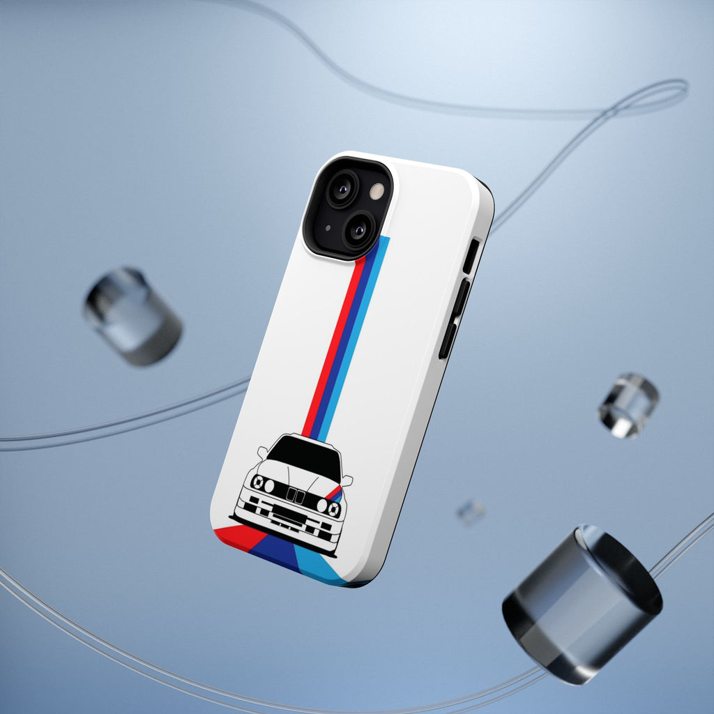 Phone Case — Retro Racing BMW Stripe Design (Impact-Resistant)