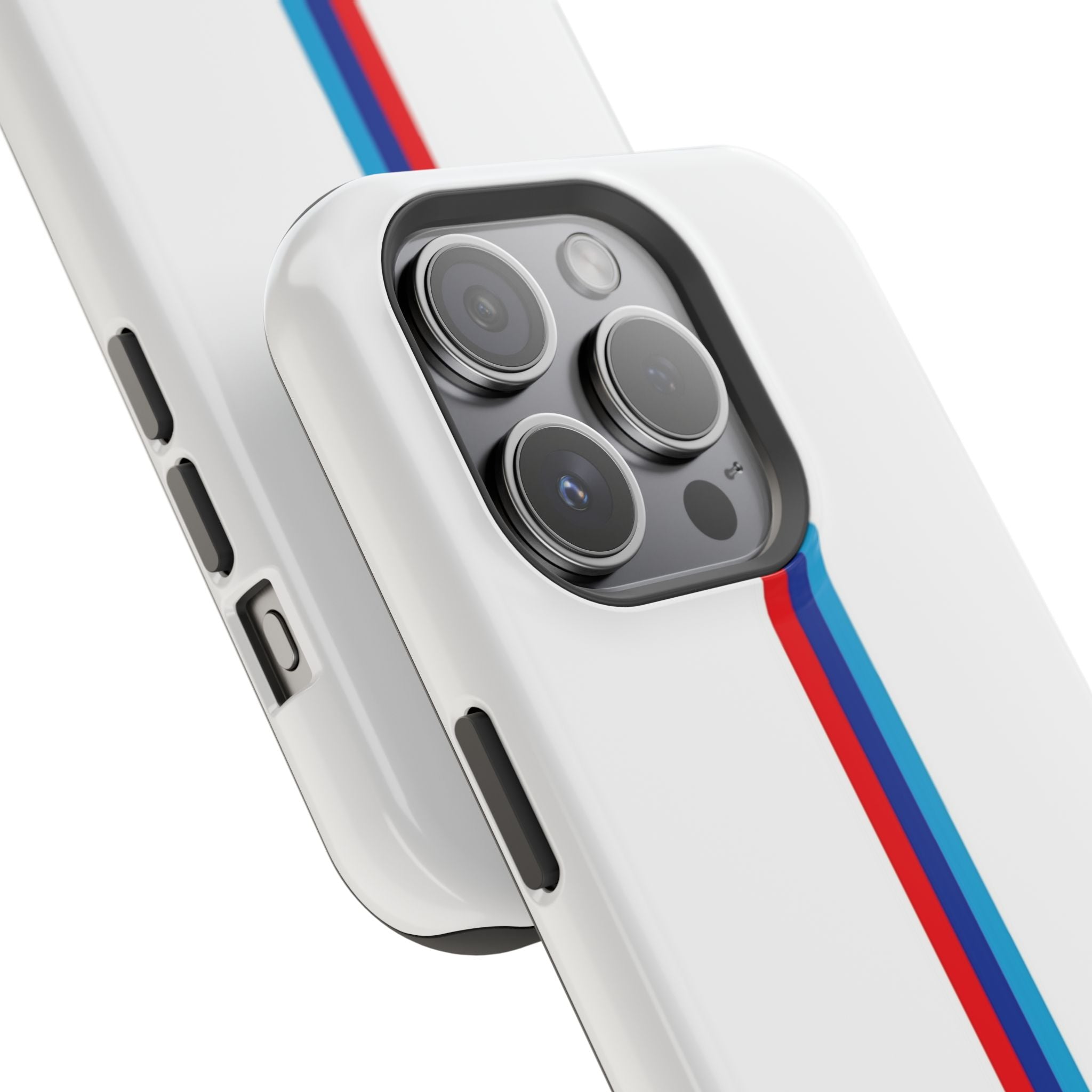 Phone Case — Retro Racing BMW Stripe Design (Impact-Resistant)