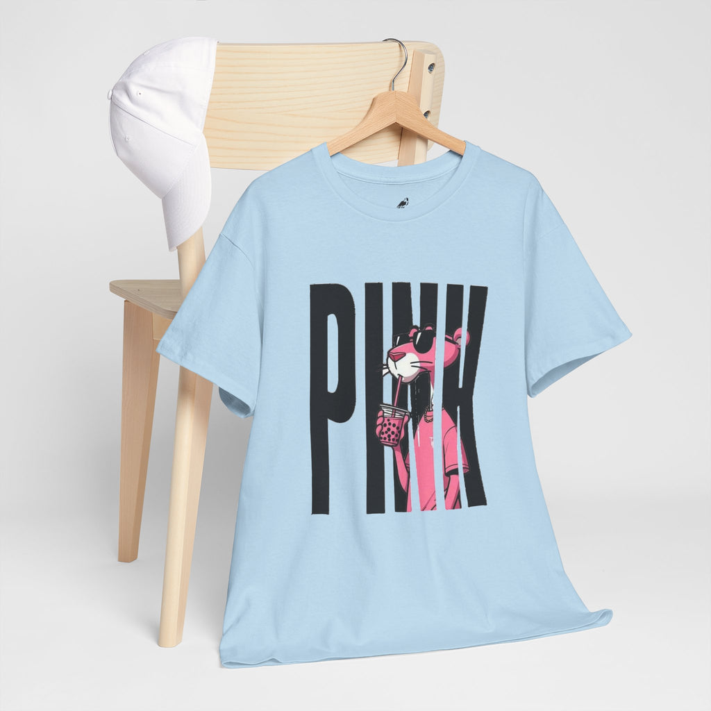 Pink Panther Graphic Tee — Retro Pop Art 'PINK' Shirt