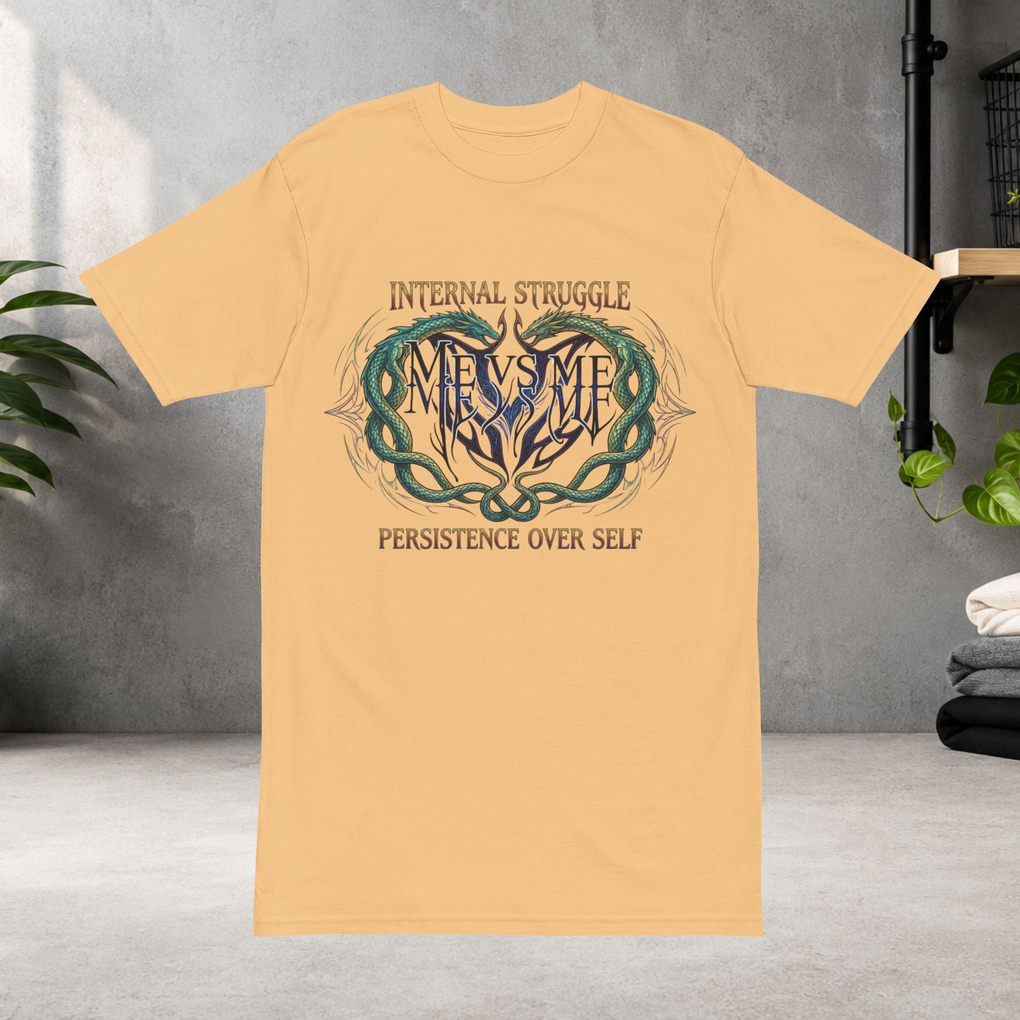 Internal Struggle 'Me vs Me' Graphic Tee — Persistence Over Self