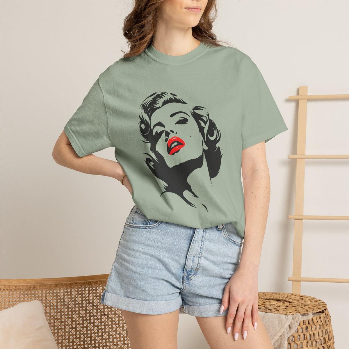 Pink Garment-Dyed T-shirt