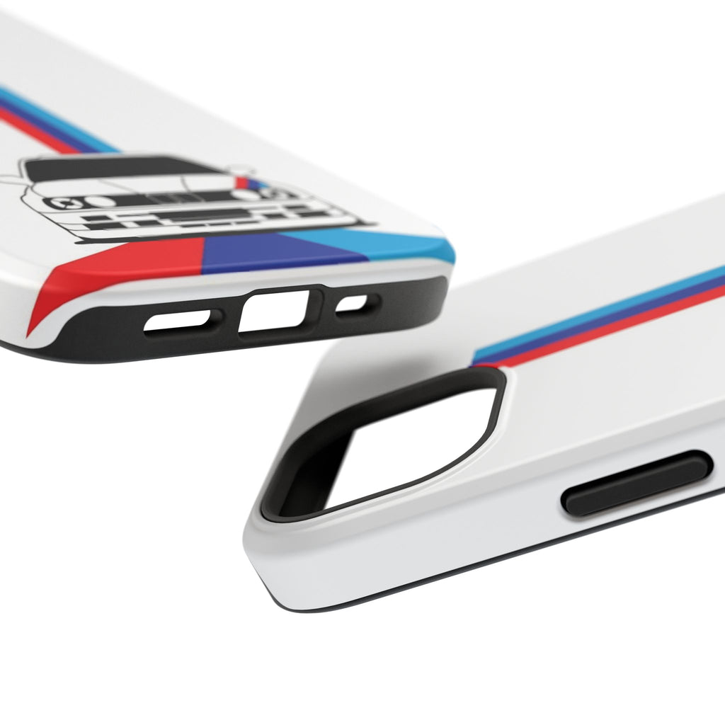 Phone Case — Retro Racing BMW Stripe Design (Impact-Resistant)