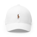 Polo Player Cap — Classic White Structured Baseball Hat