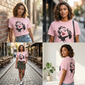 Pink Garment-Dyed T-shirt