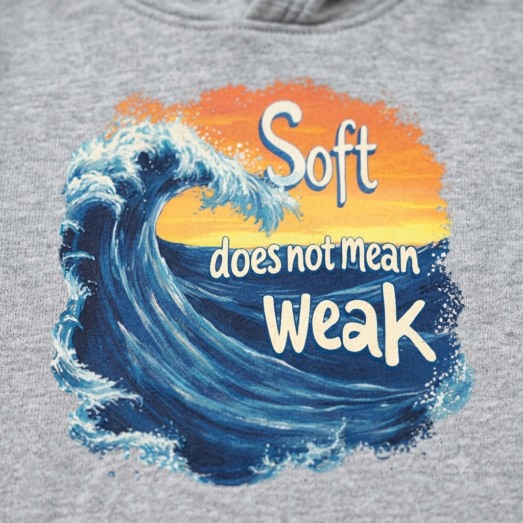 Soft doesnt mean Weak Toddler Pullover Fleece Hoodie