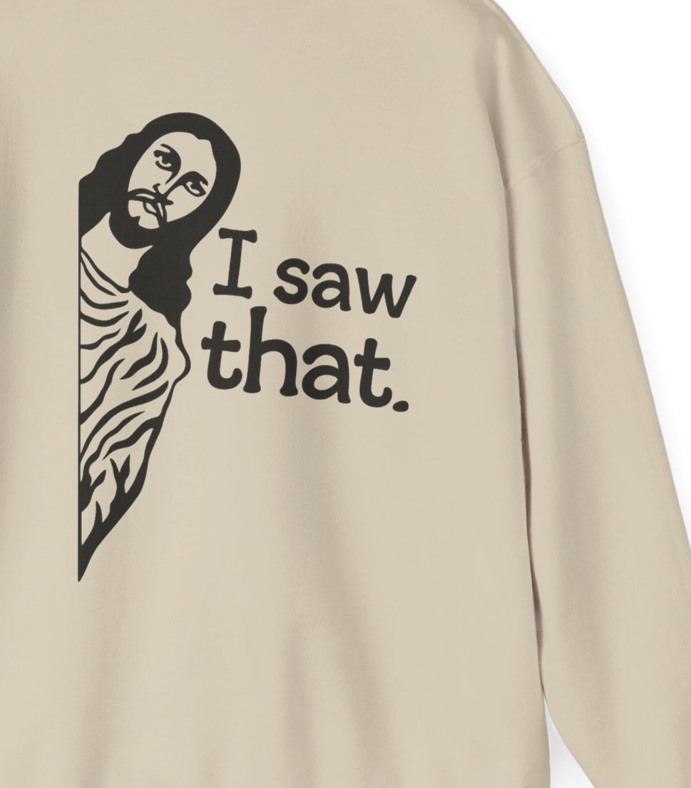 Hoodie - 'Hustler' Script Front & 'I Saw That' Back Graphic