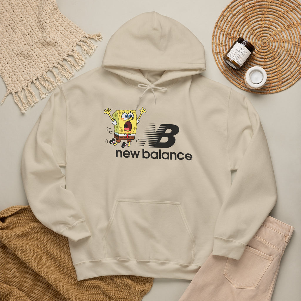 SpongeBob x New Balance Graphic Hoodie — Retro Cartoon Logo Pullover