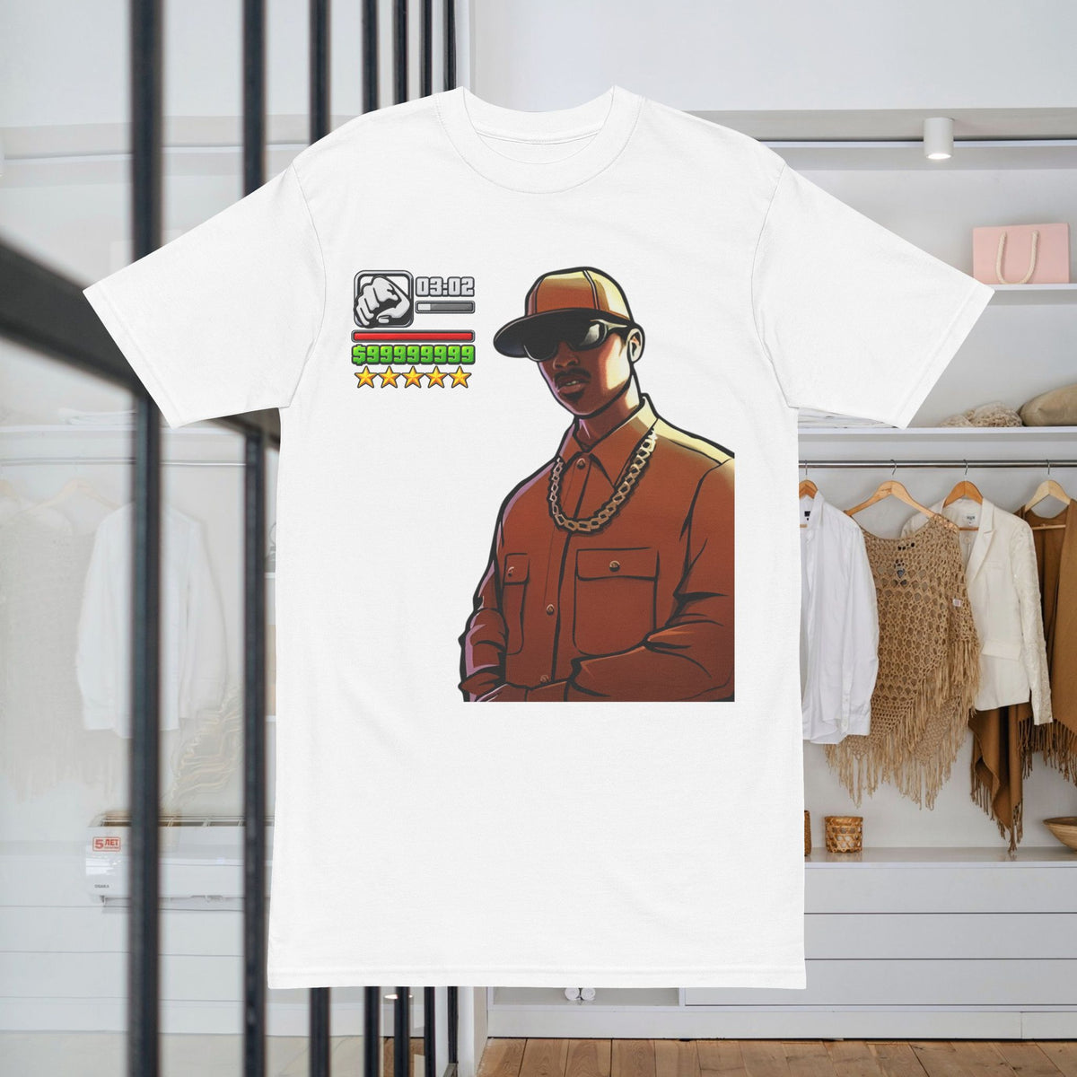 GTA FULL POWER Tee – Urban Gamer Character Graphic