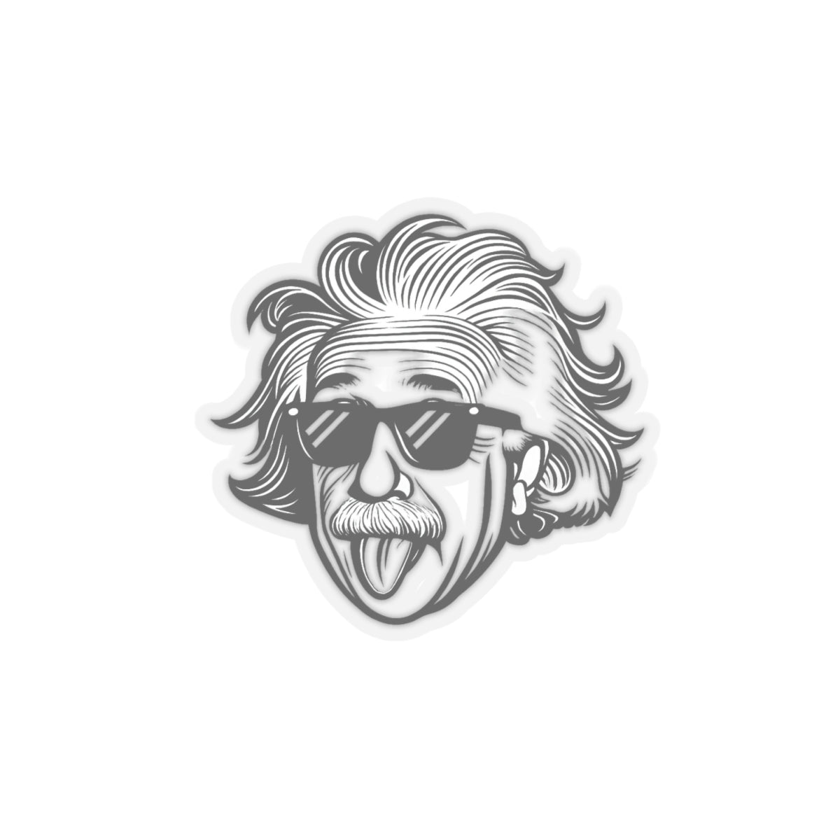 Einstein Kiss-Cut Stickers