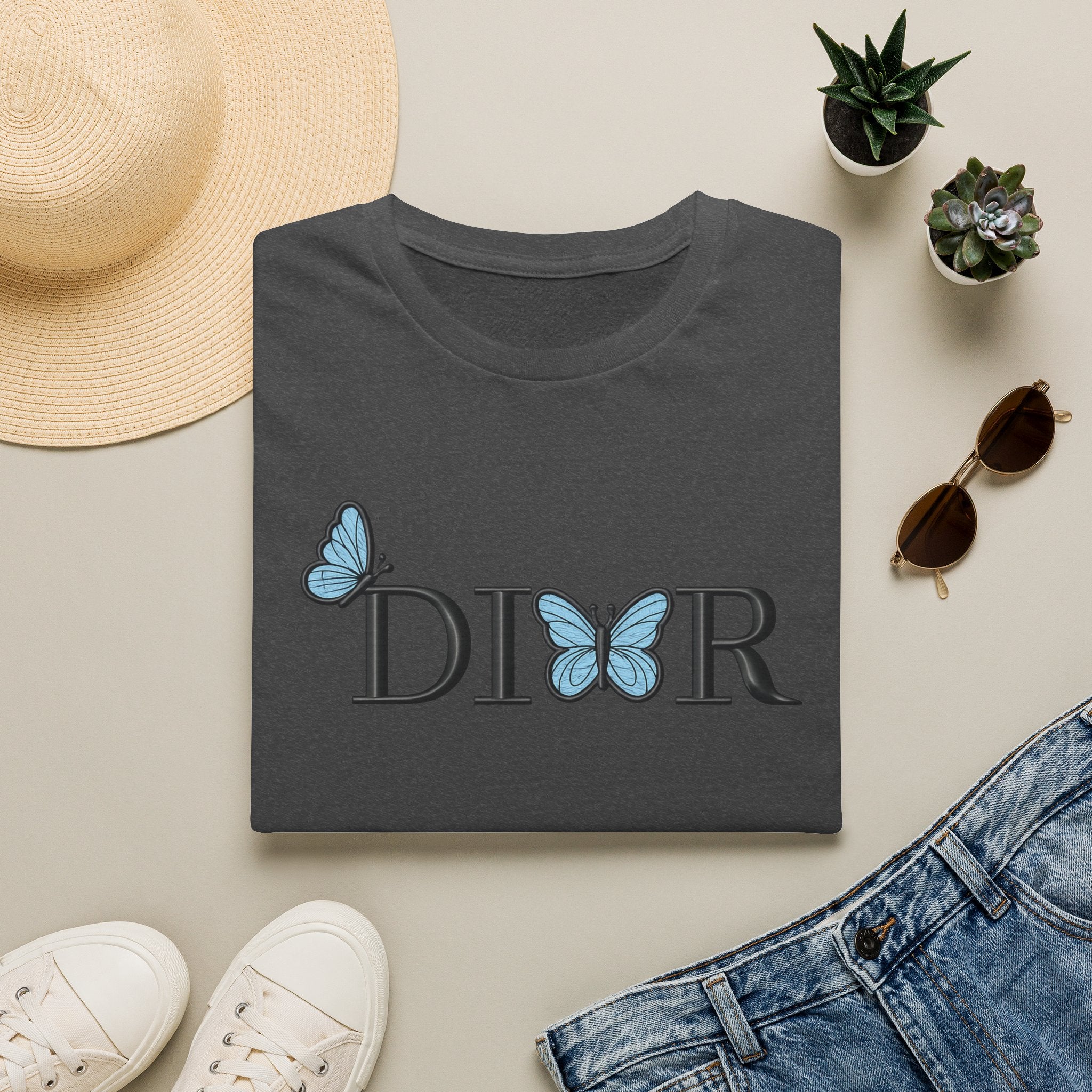 Dior Butterfly Graphic T-Shirt