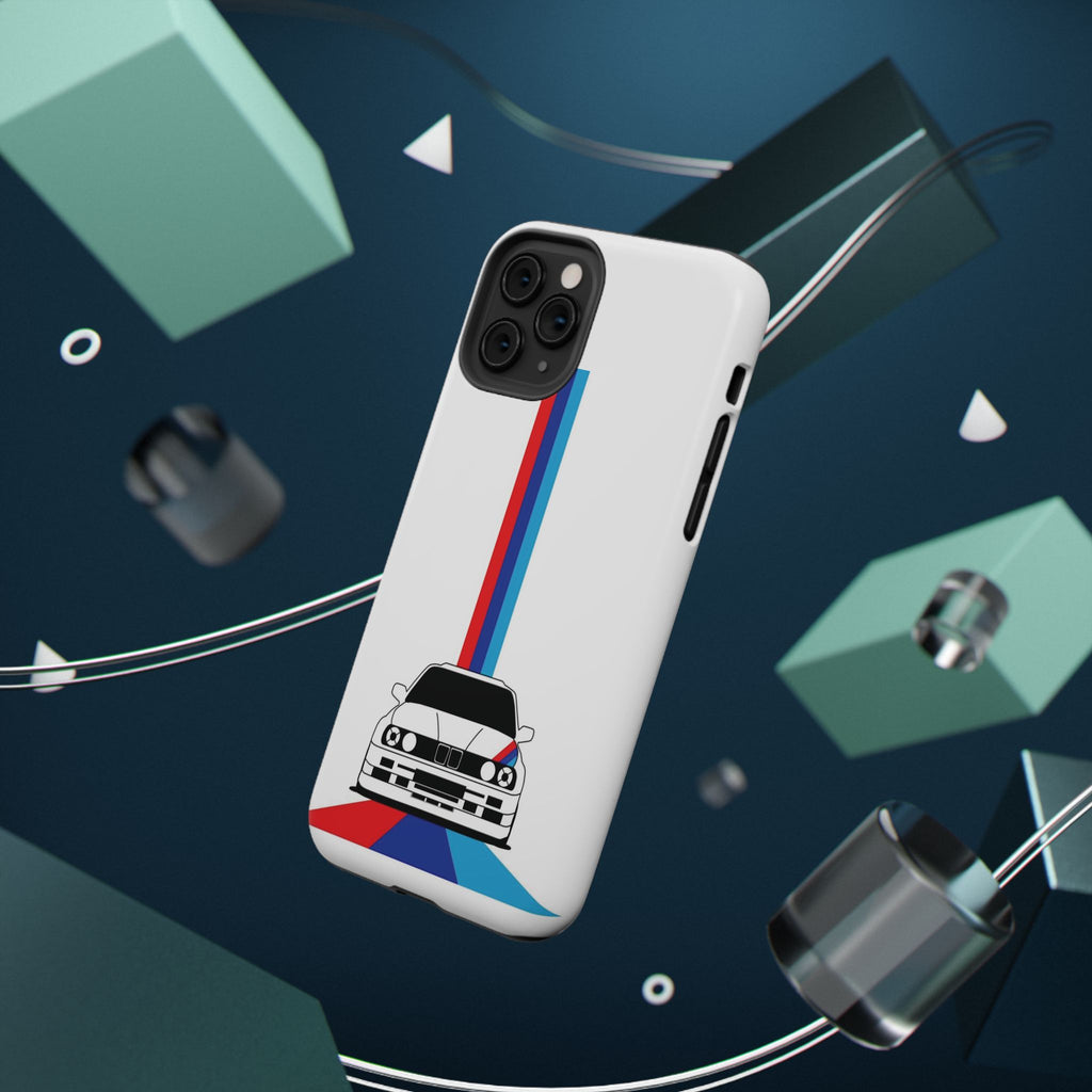 Phone Case — Retro Racing BMW Stripe Design (Impact-Resistant)