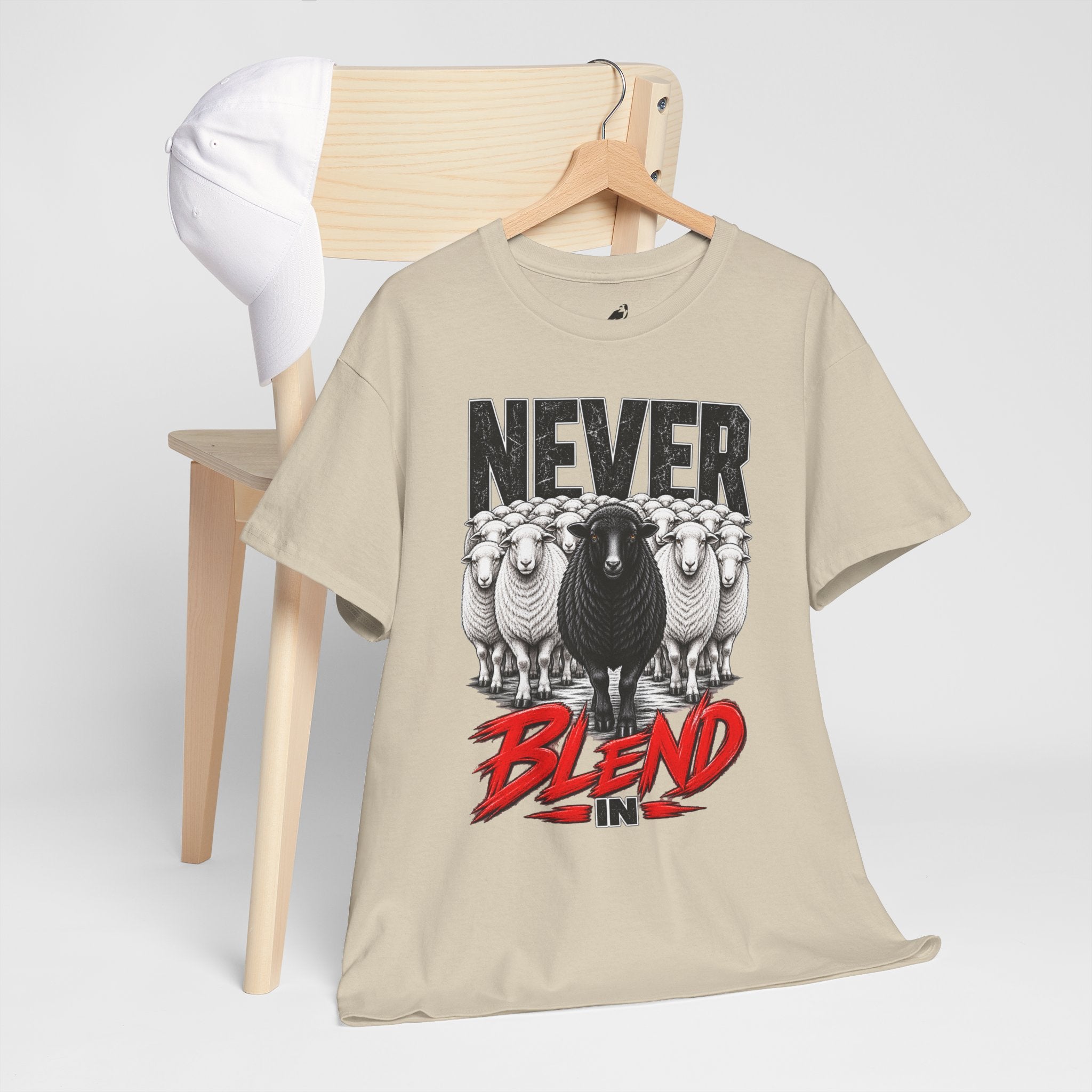 Never Blend In Tee — Black Sheep Graphic T-Shirt
