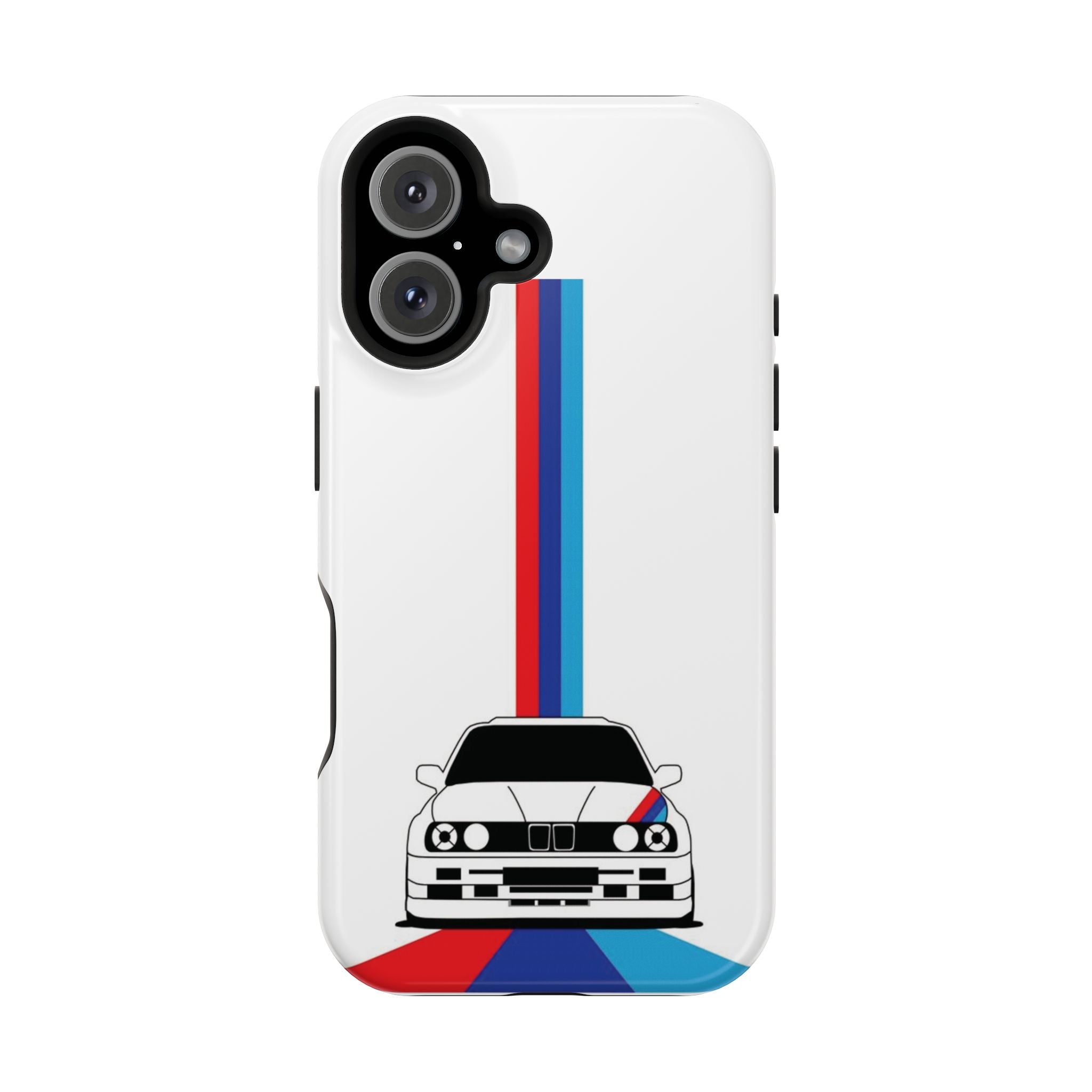 Phone Case — Retro Racing BMW Stripe Design (Impact-Resistant)