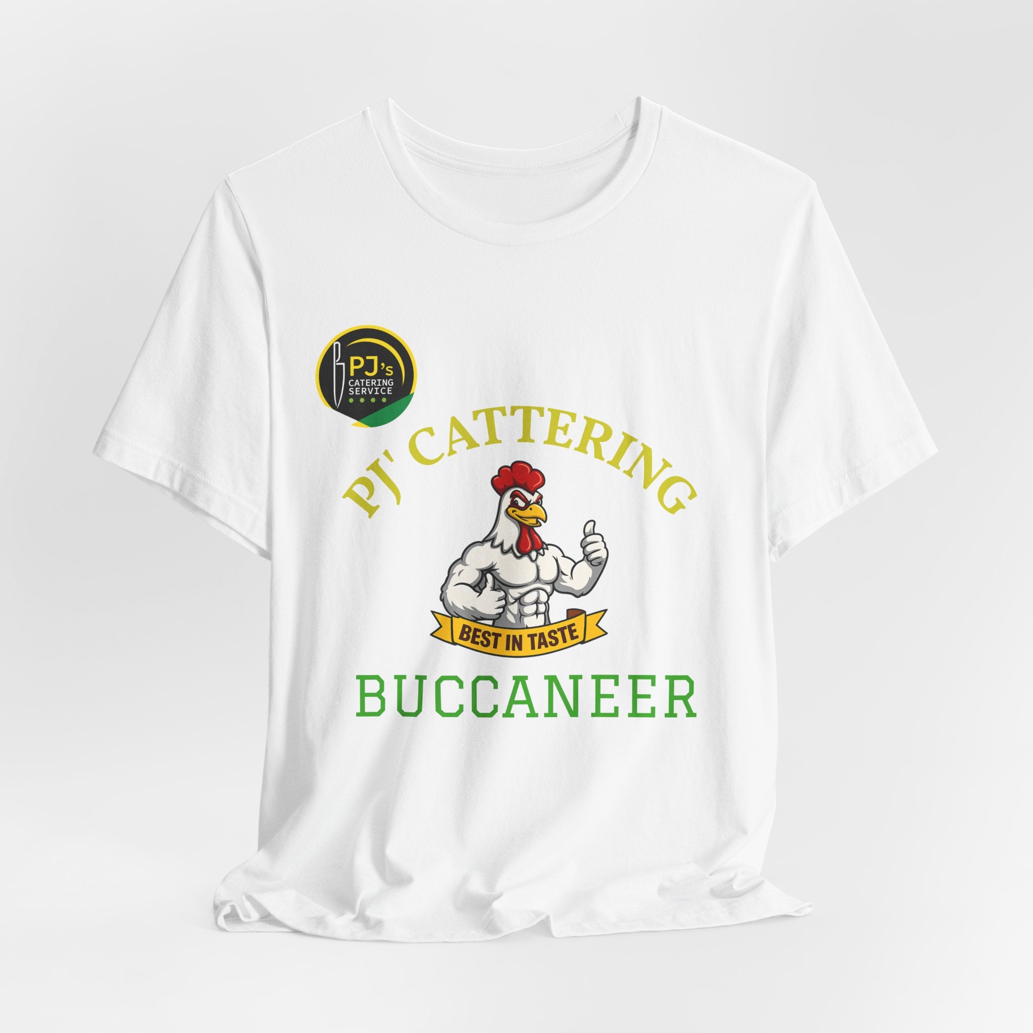 Buccaneer PJ Cattering T-Shirt — Pirate Chicken Logo Tee
