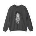 Shh… Angel Graphic Sweatshirt — Gothic Guardian Crewneck