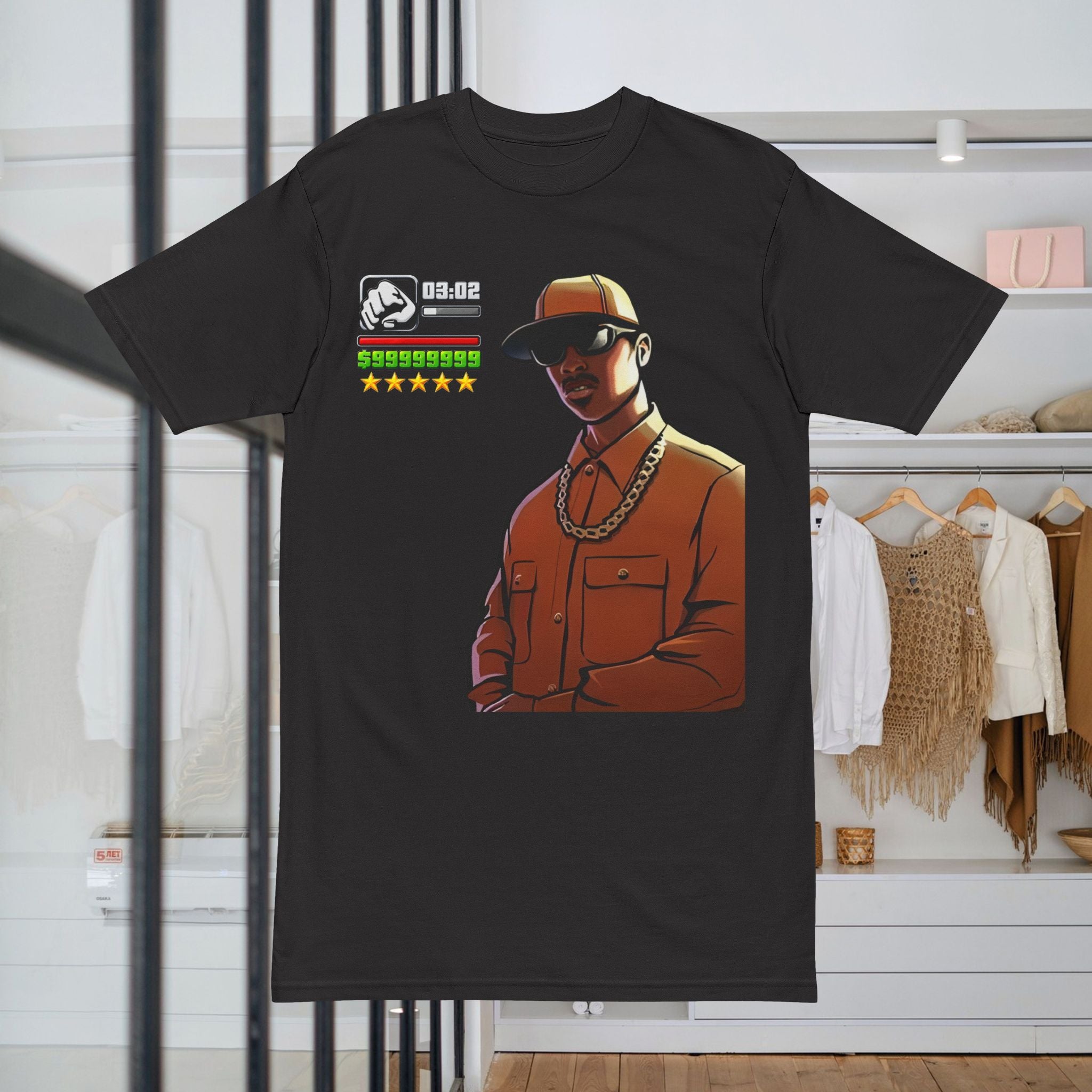 GTA FULL POWER Tee – Urban Gamer Character Graphic