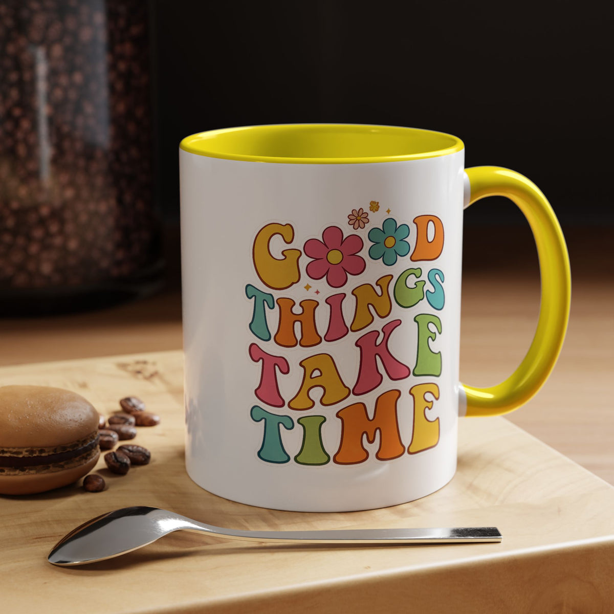 Good Things Take Time Accent Coffee Mug (11, 15oz)