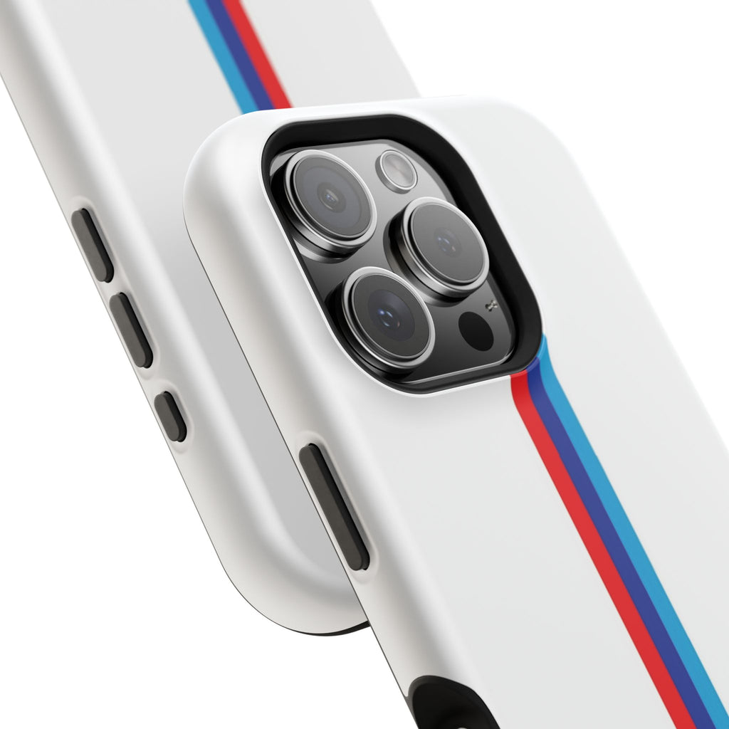 Phone Case — Retro Racing BMW Stripe Design (Impact-Resistant)