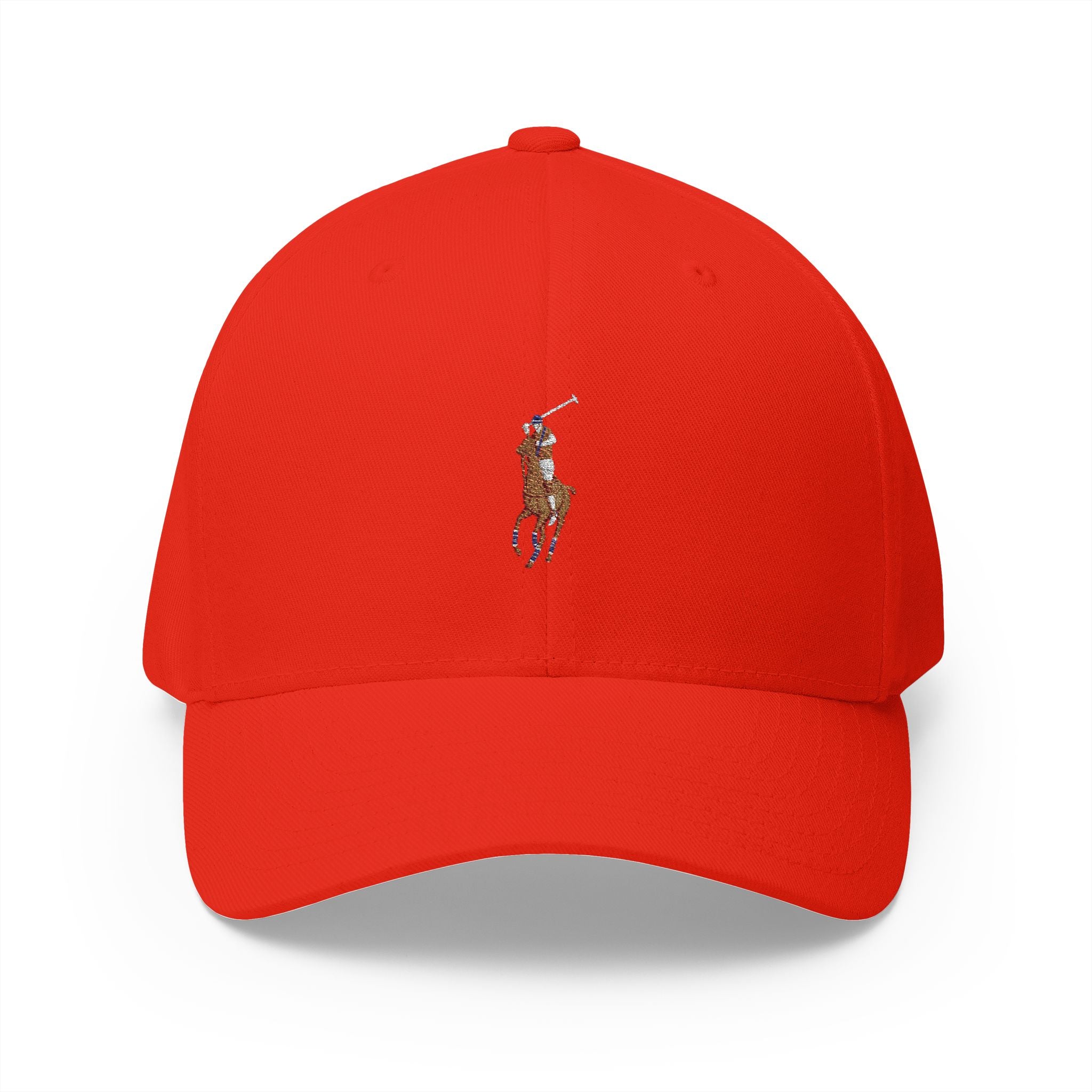 Polo Player Cap — Classic White Structured Baseball Hat