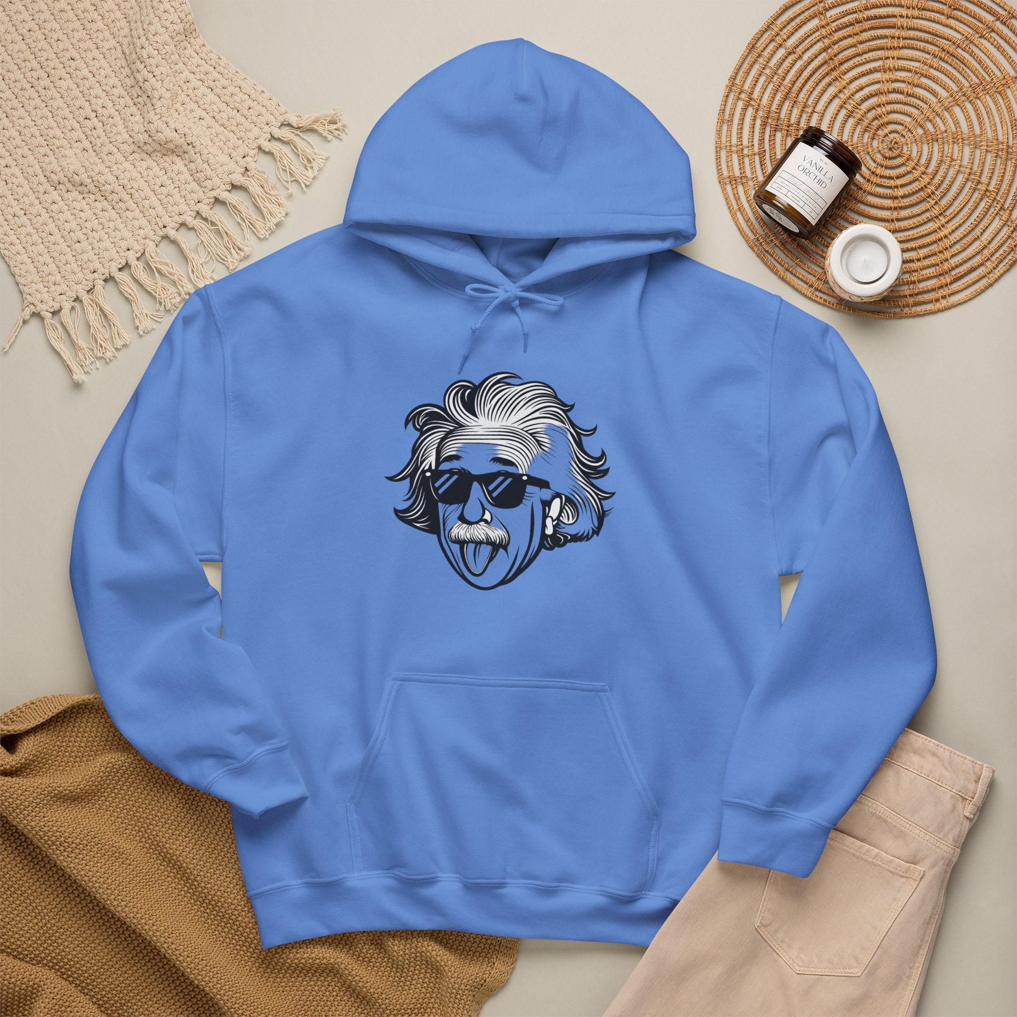Einstein Tongue Hoodie — 'Trust No Bitch' Graphic Pullover