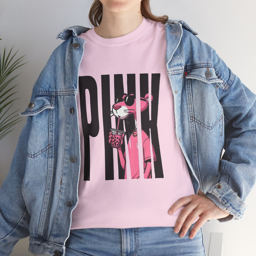 Pink Panther Graphic Tee — Retro Pop Art 'PINK' Shirt