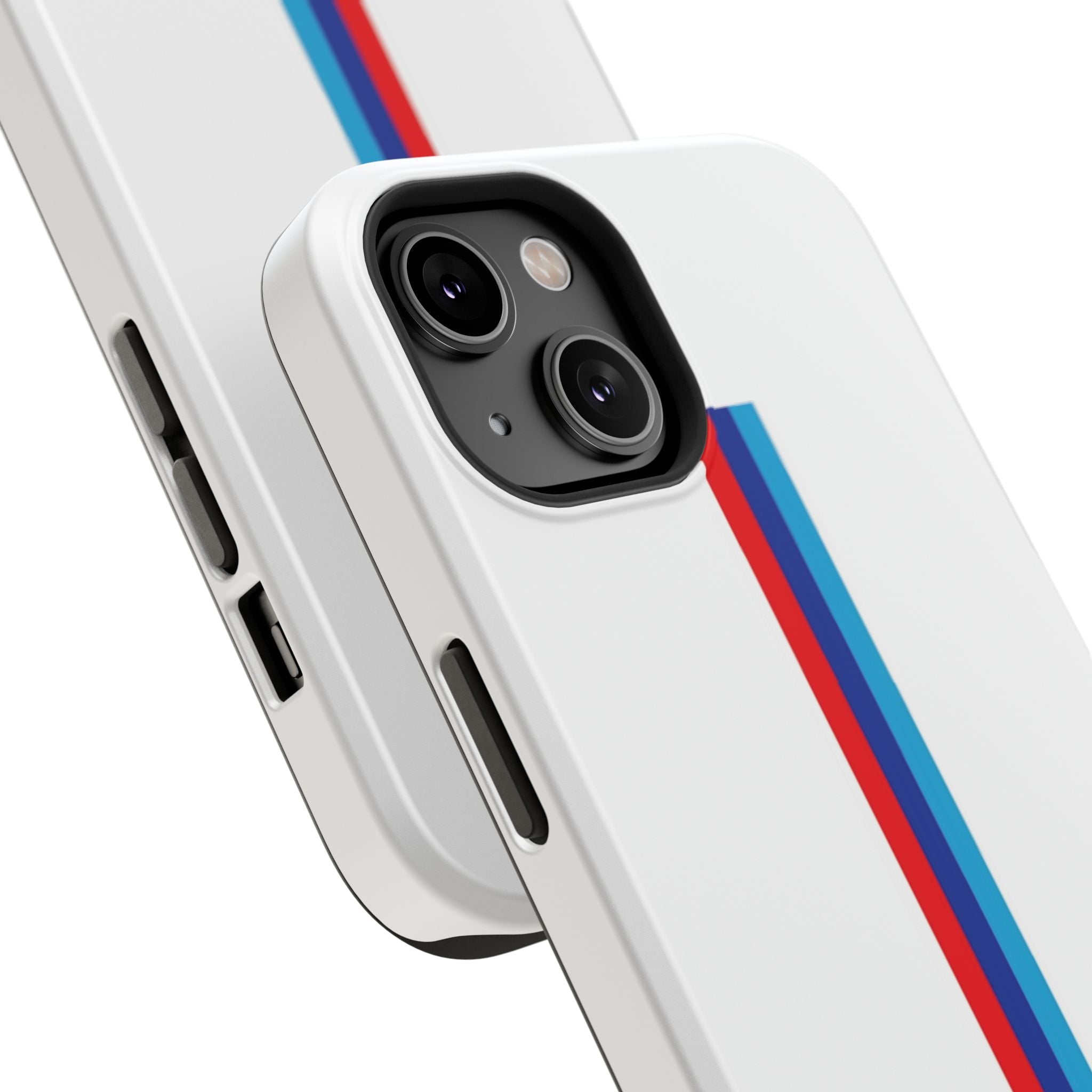Phone Case — Retro Racing BMW Stripe Design (Impact-Resistant)