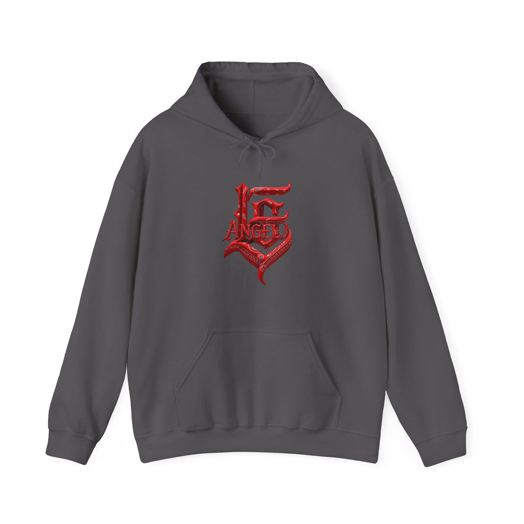 Angel Hoodie — Gothic Red Lettering Streetwear Hoodie