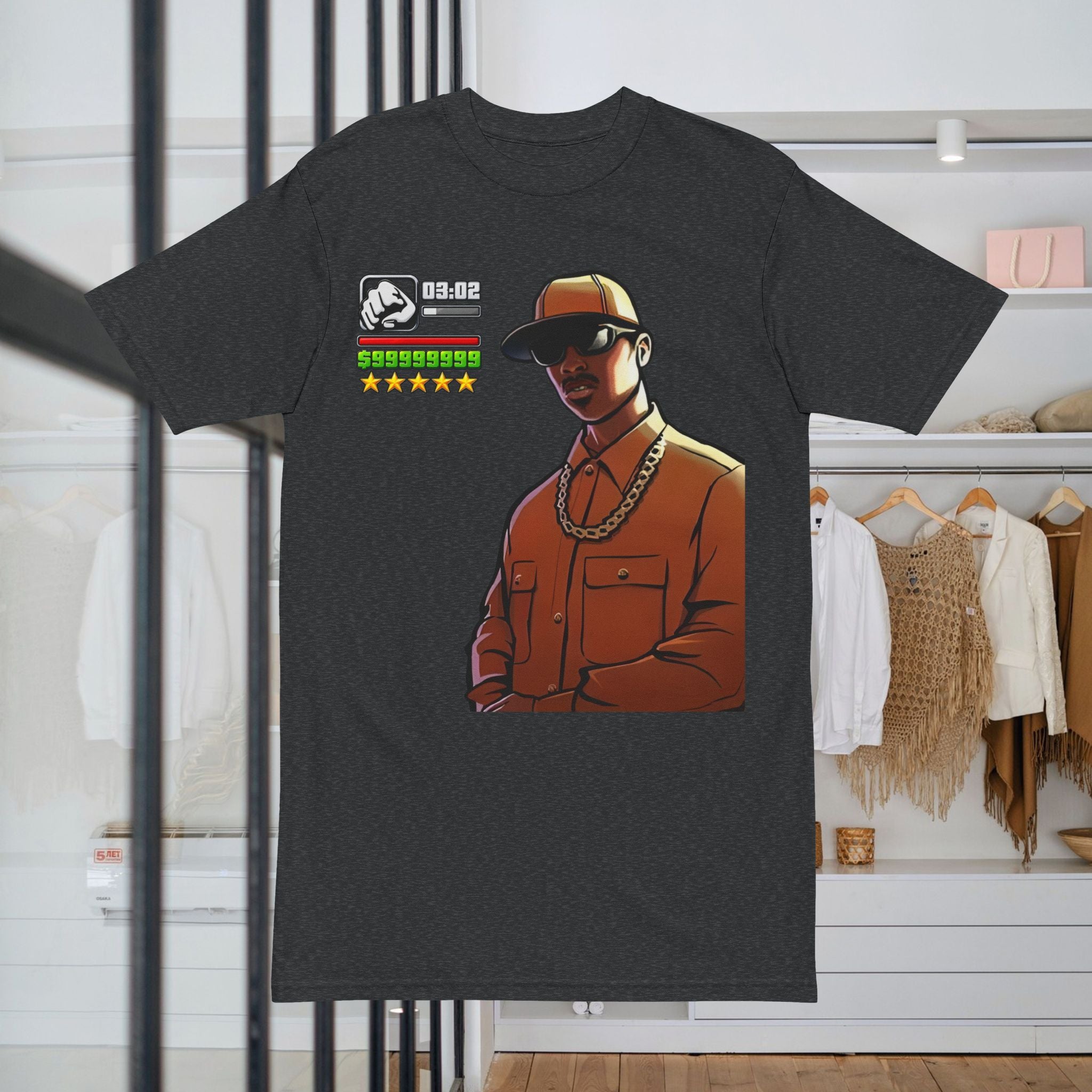 GTA FULL POWER Tee – Urban Gamer Character Graphic