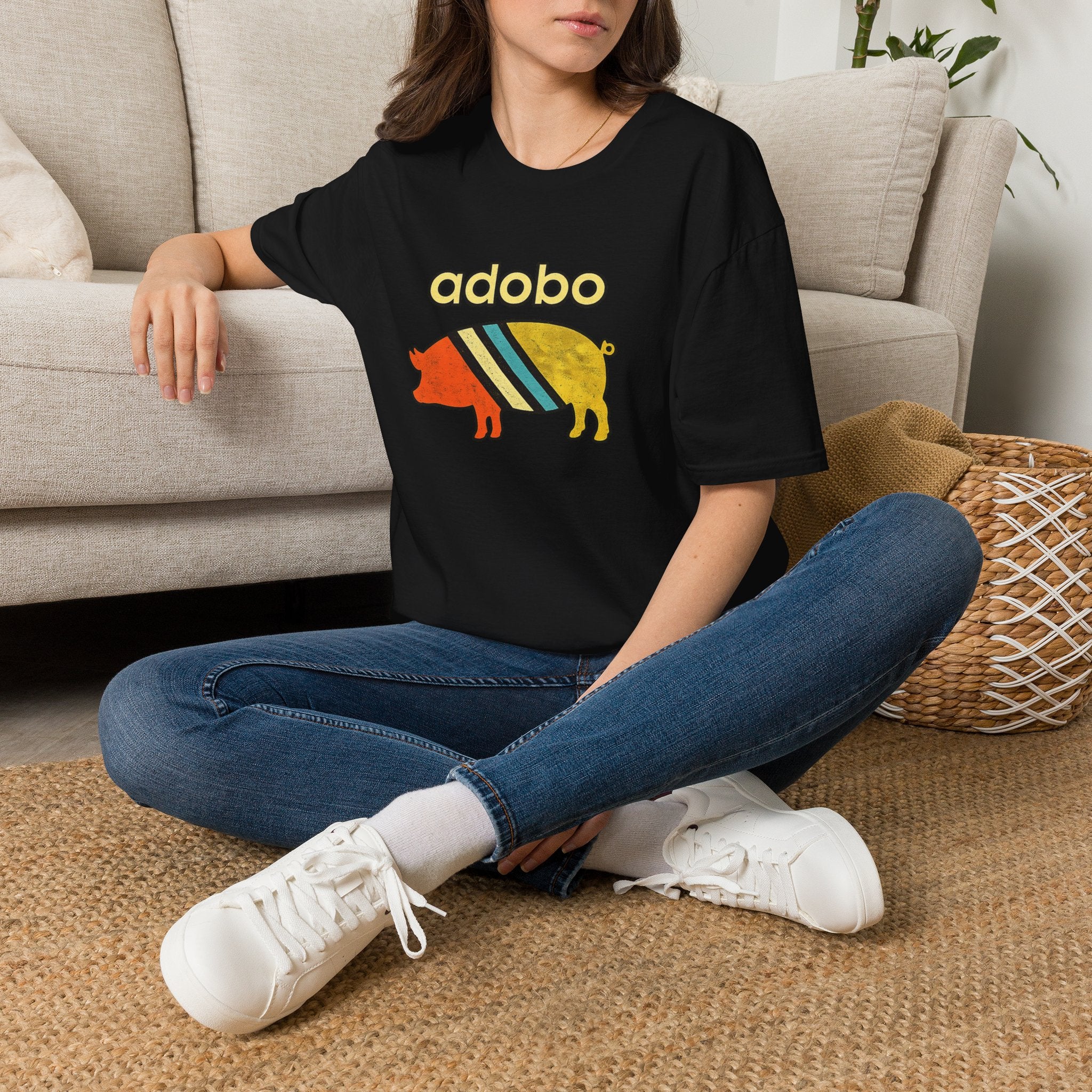 Adobo Pig T-Shirt — Retro Filipino Food Lover Tee
