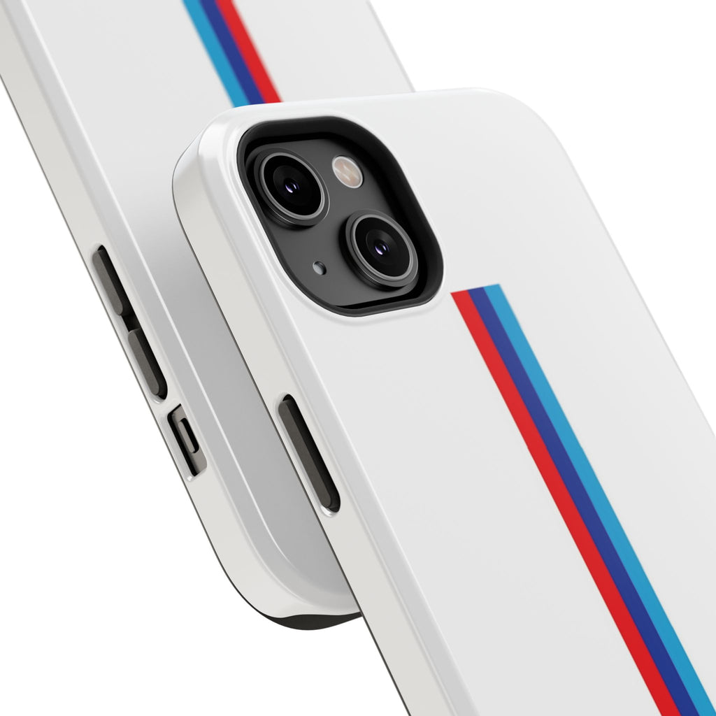Phone Case — Retro Racing BMW Stripe Design (Impact-Resistant)