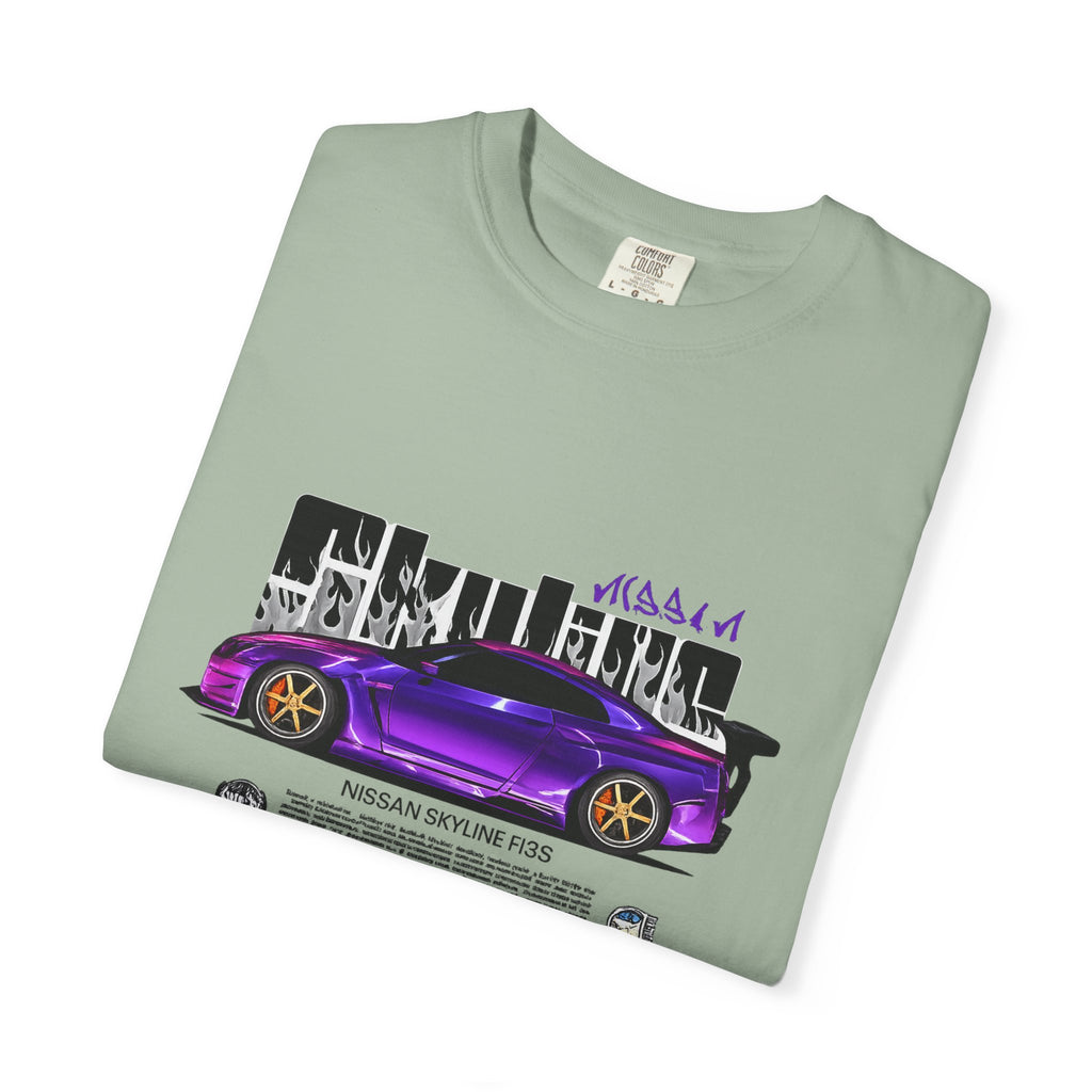 Street Racer Car T-Shirt — Purple Skyline Nissan Silvia Design