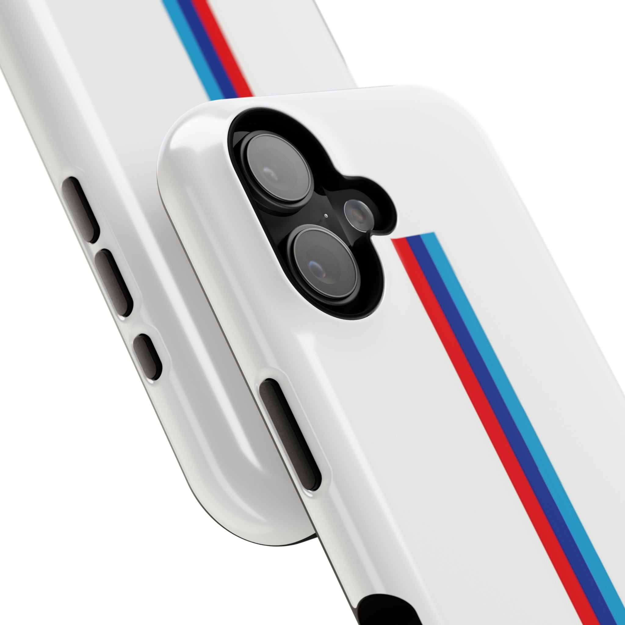 Phone Case — Retro Racing BMW Stripe Design (Impact-Resistant)