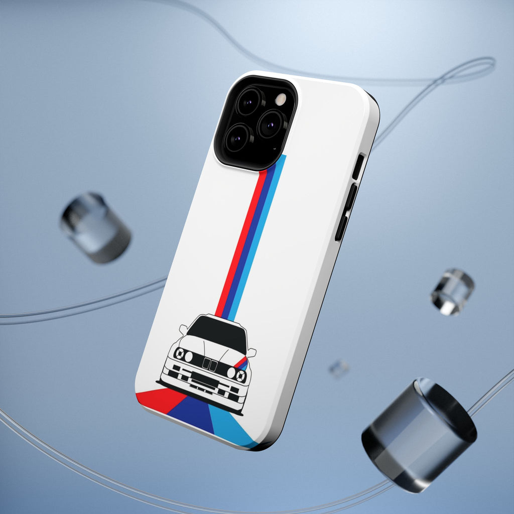 Phone Case — Retro Racing BMW Stripe Design (Impact-Resistant)