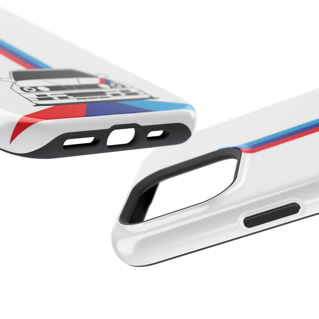 Phone Case — Retro Racing BMW Stripe Design (Impact-Resistant)