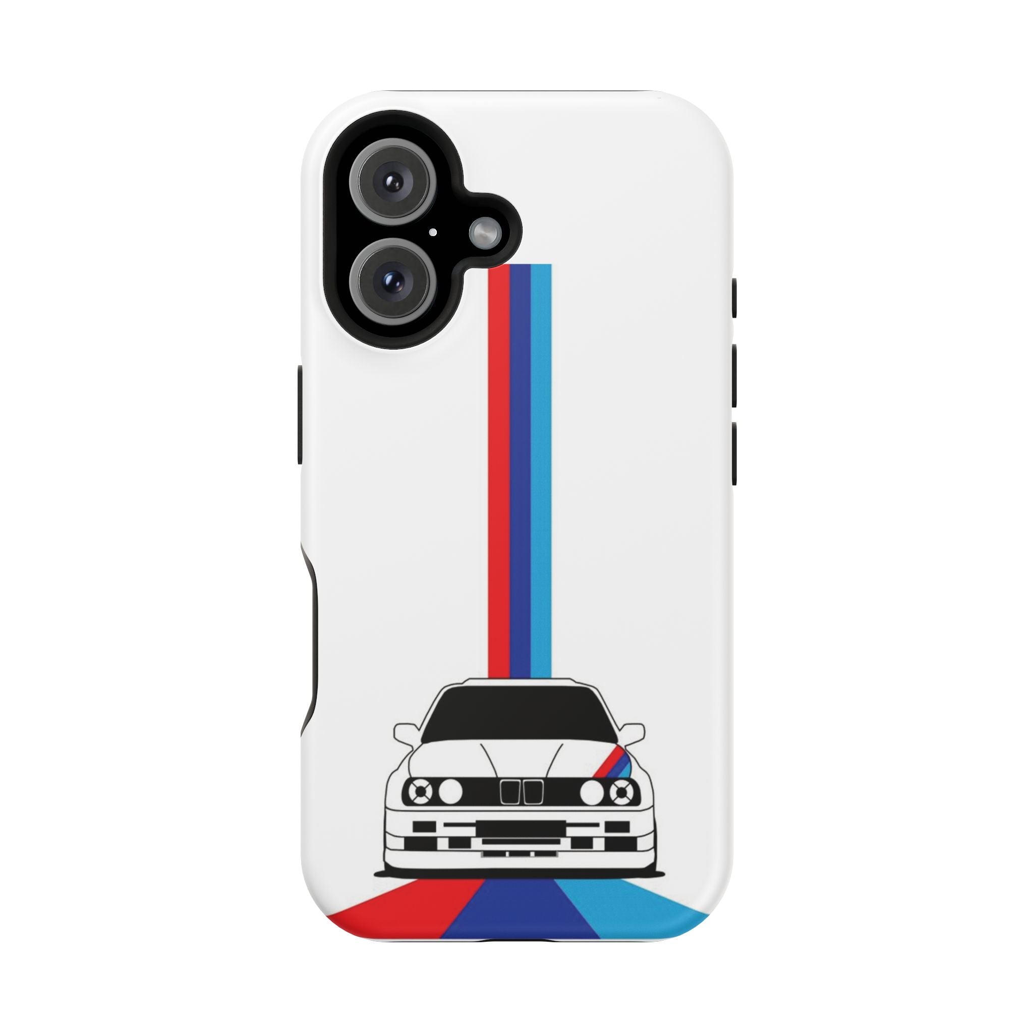 Phone Case — Retro Racing BMW Stripe Design (Impact-Resistant)