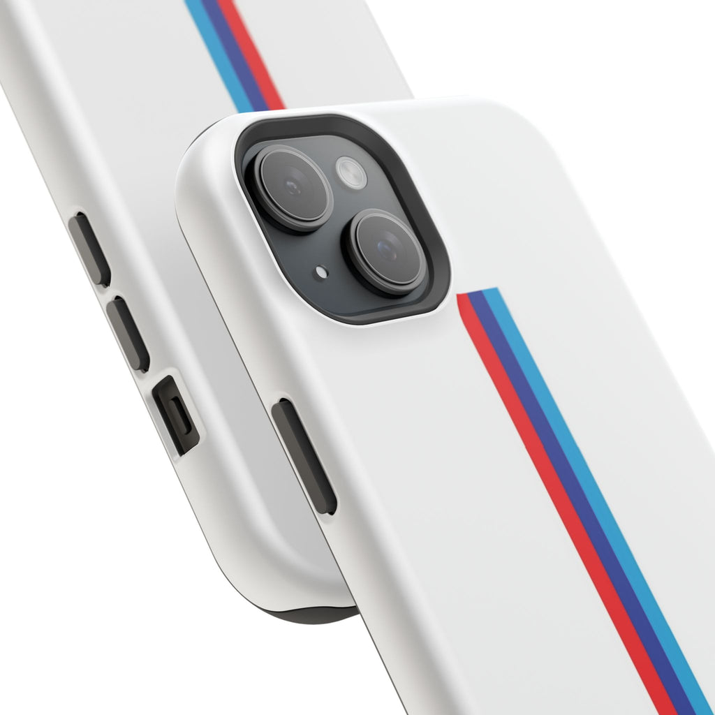 Phone Case — Retro Racing BMW Stripe Design (Impact-Resistant)