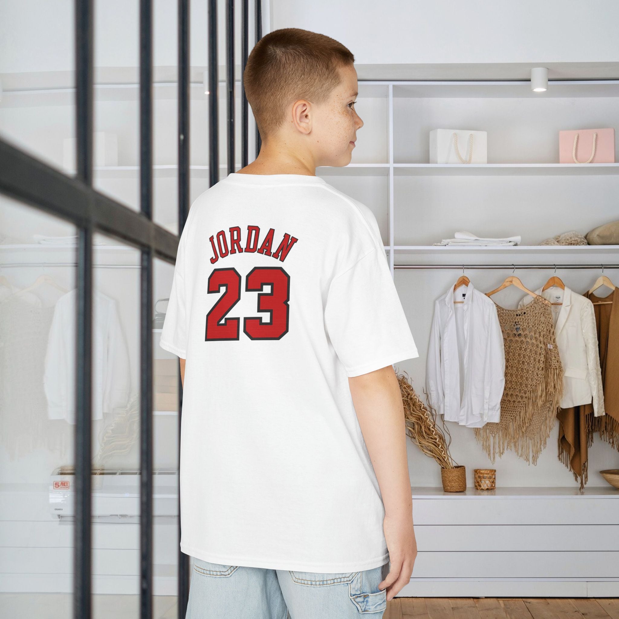 Kids 'Jordan 23' Basketball Tee - Red Jumpman Logo