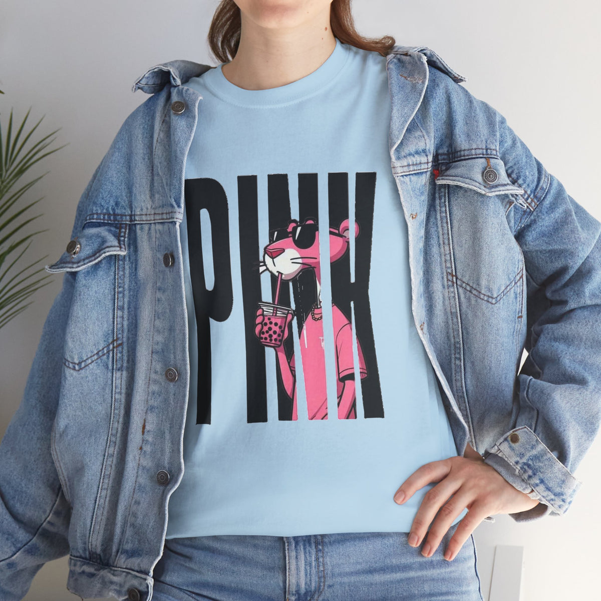 Pink Panther Graphic Tee — Retro Pop Art 'PINK' Shirt