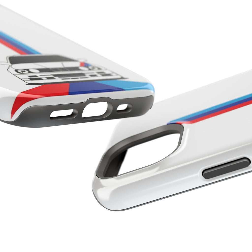 Phone Case — Retro Racing BMW Stripe Design (Impact-Resistant)