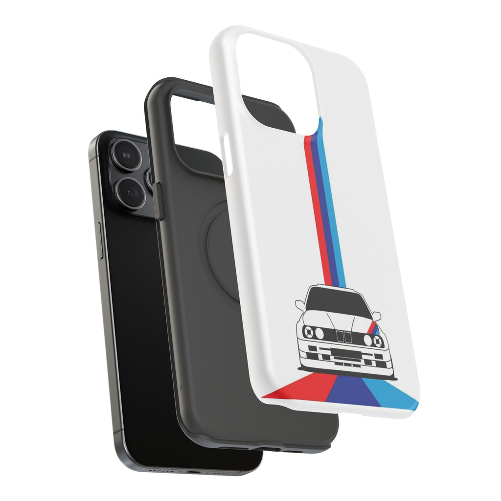 Phone Case — Retro Racing BMW Stripe Design (Impact-Resistant)