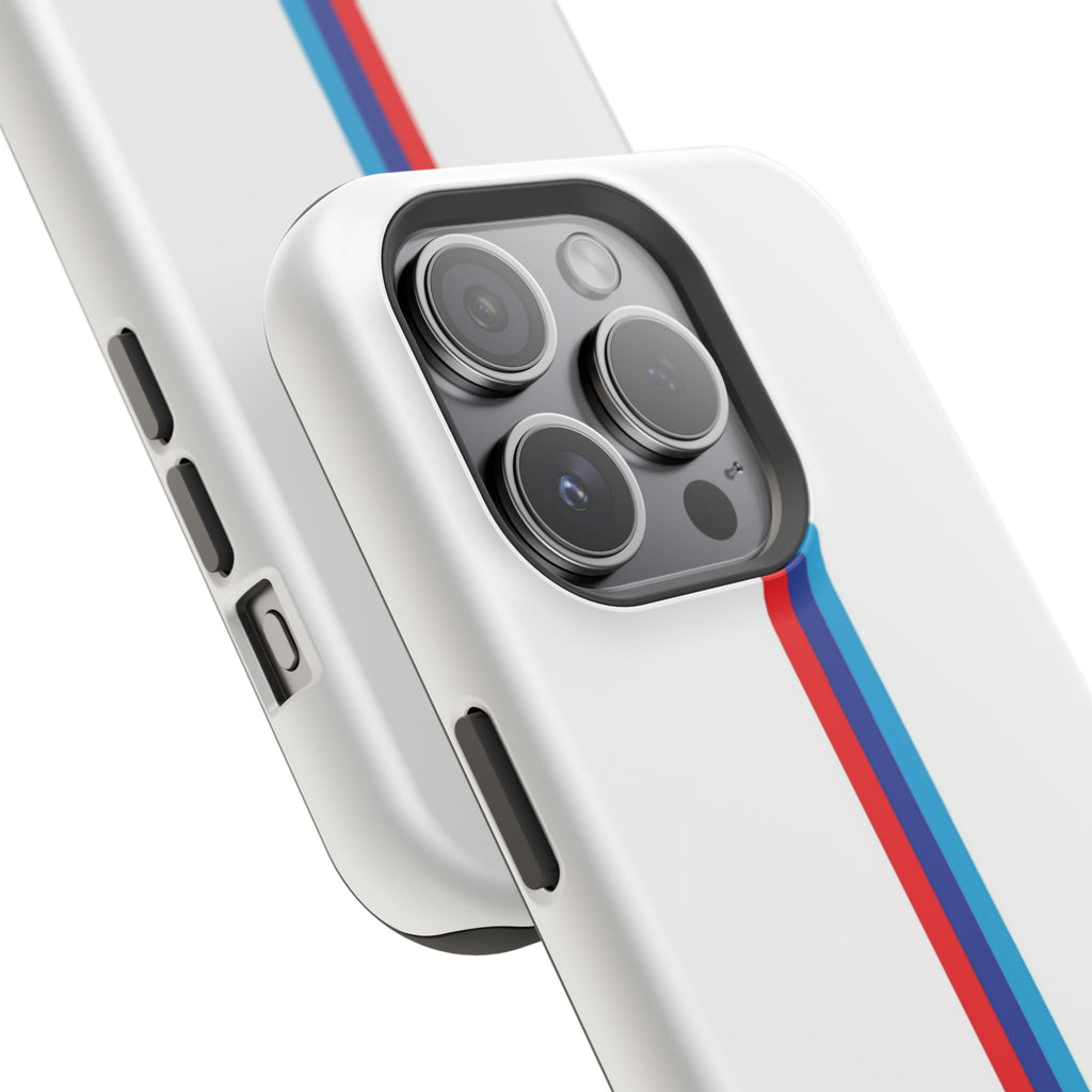 Phone Case — Retro Racing BMW Stripe Design (Impact-Resistant)
