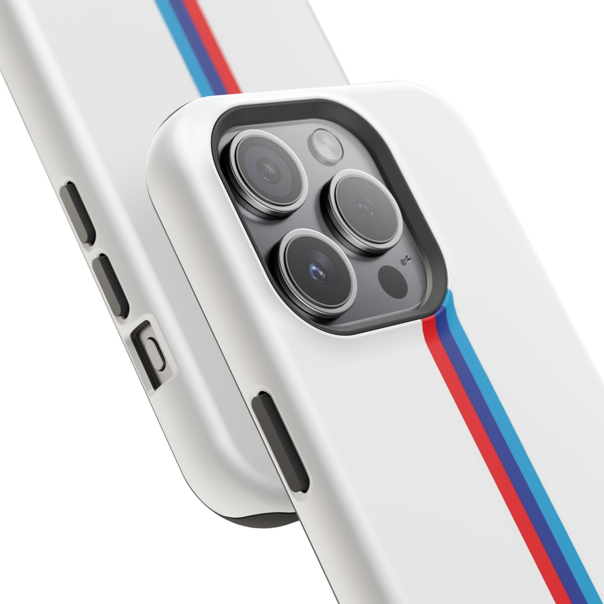 Phone Case — Retro Racing BMW Stripe Design (Impact-Resistant)