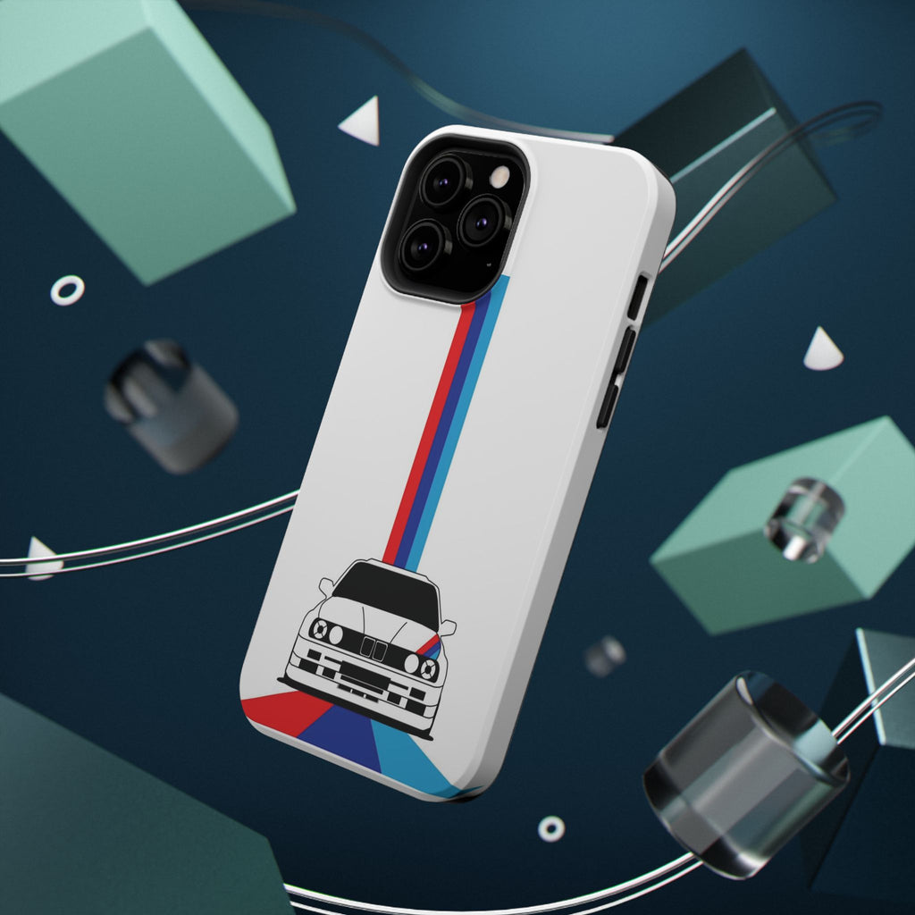 Phone Case — Retro Racing BMW Stripe Design (Impact-Resistant)