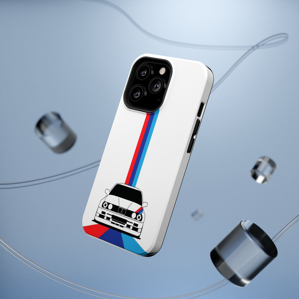 Phone Case — Retro Racing BMW Stripe Design (Impact-Resistant)
