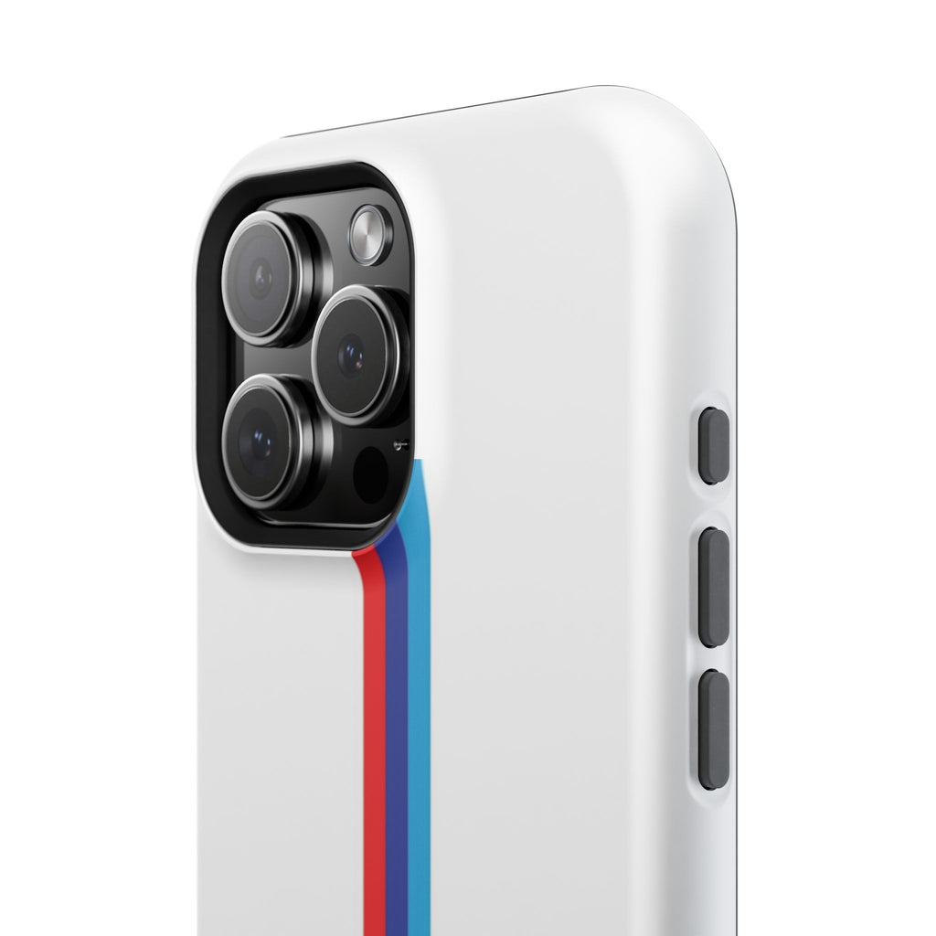 Phone Case — Retro Racing BMW Stripe Design (Impact-Resistant)
