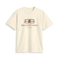 Balenci T-Shirt — Minimal Brown Monogram "Balenciaga Paris"