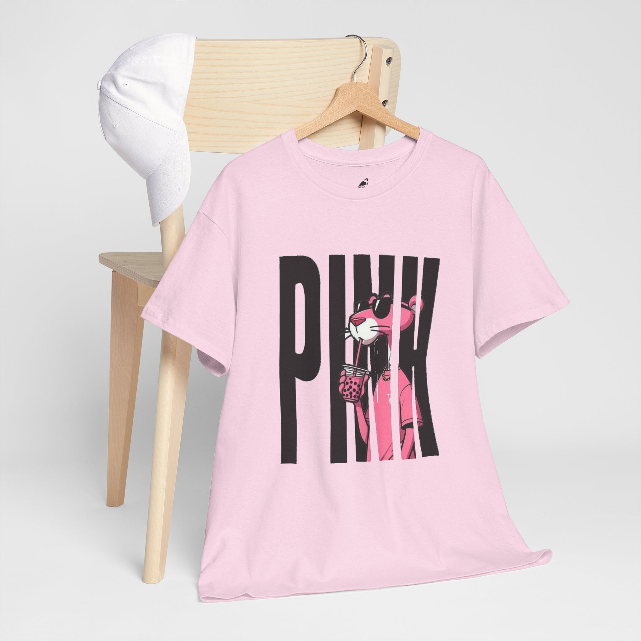 Pink Panther Graphic Tee — Retro Pop Art 'PINK' Shirt